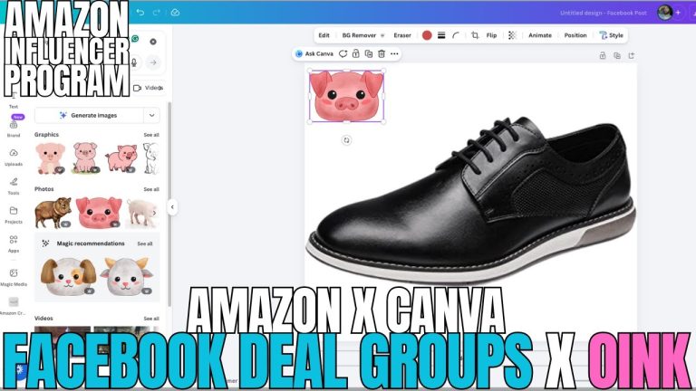 How to Use the Amazon X Canva Integration for Social Media Posts