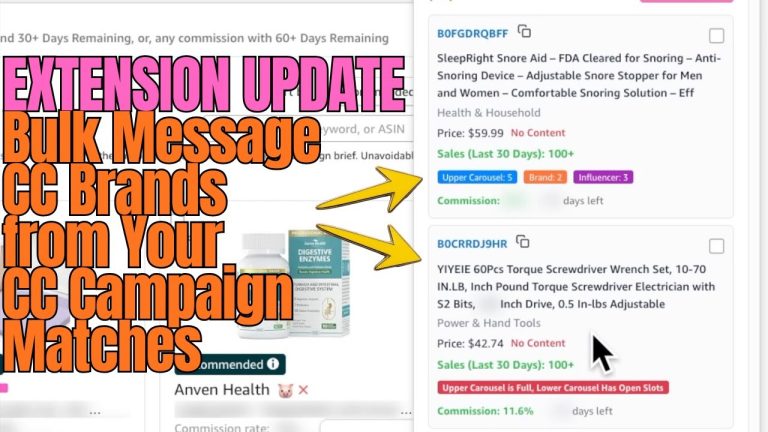 Extension Update: Bulk Message CC Brands from Your Campaign Matches