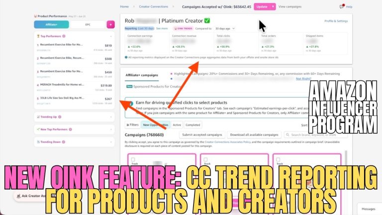 New OINK Feature: CC Trend Reporting for Products and Creators