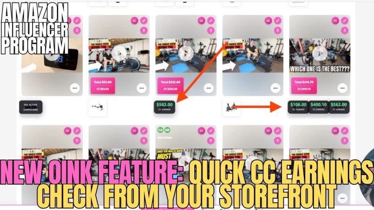 New OINK Feature for ALL Users: Quick CC Earnings Check from Your Storefront