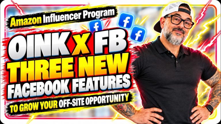Oink x Facebook for Amazon Influencers and Affiliates: Post More, Faster, and Build Your Off-Site