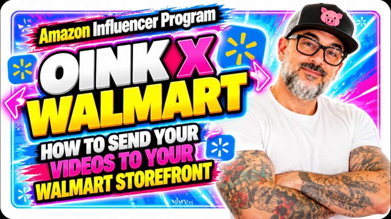 Oink x Walmart: How to Send Your Amazon Influencer Videos to Your Walmart Storefront